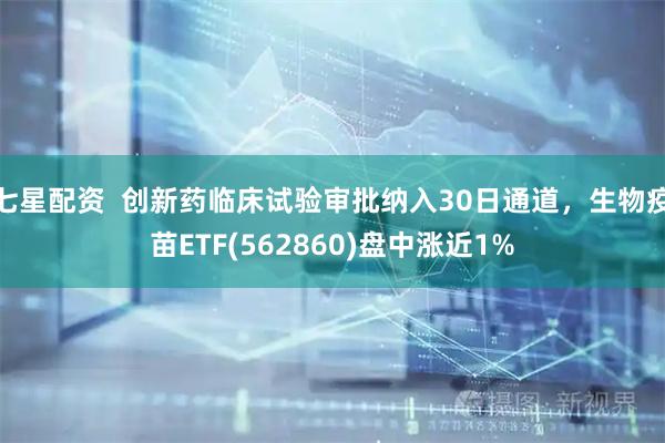 七星配资  创新药临床试验审批纳入30日通道，生物疫苗ETF(562860)盘中涨近1%